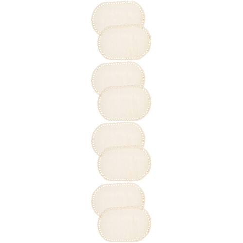 8Pcs Beige Decorative Wooden Bag Base Practical DIY Handicraft Shaper