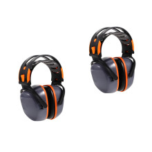 2Pcs Ear Protection Headphones ABS Noise Reduction Earmuffs Adjustable