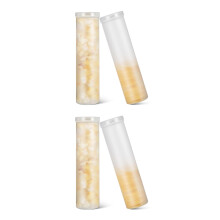 4Pièces Boîtes Transparentes PP Hermétiques Pour Biscuits Snacks