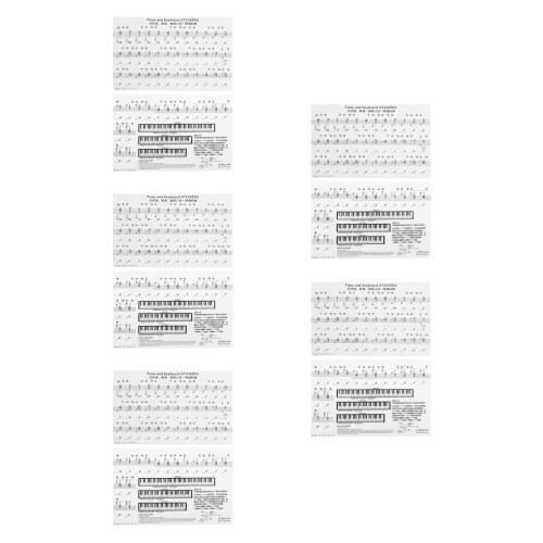 Practical Black PVC Piano Keyboard Decals for Beginners