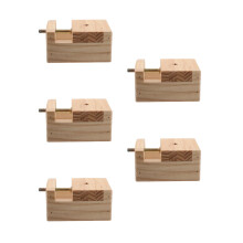 5Pièces Mini Étau Bois Ergonomique Khaki Pour Gravure Sceau
