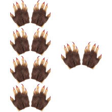 5Paires Loups Latex Costume Fête Halloween Effrayant