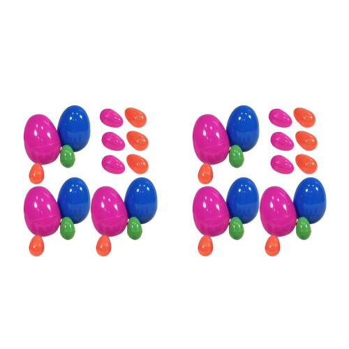 36Pièces Oeufs Multicolores Jouets Décoratifs