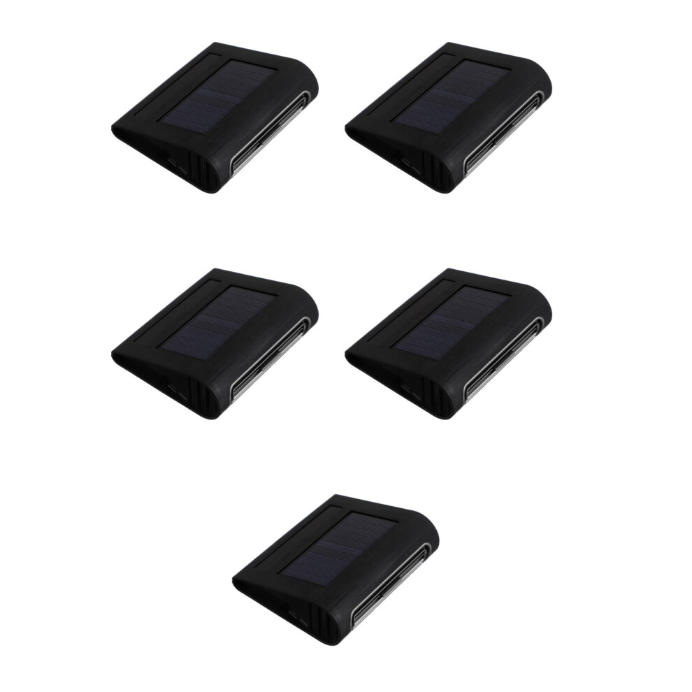 5Pcs Solar Car Air Purifier Abs Smoke Freshener Black 3704256808706