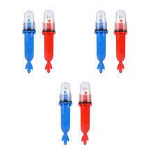 6Pcs LED Fishing Lure Light Red Blue for Night Fishing Fish Attracting