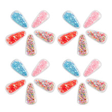 20Pièces Matériel DIY Pour Barrettes Sequins Scintillants