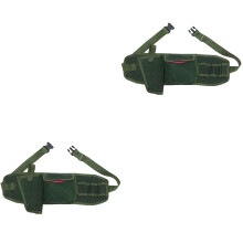 2Pièces Ceinture Outils Toile Vert Olive Ajustable Résistant