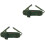 2Pièces Ceinture Outils Toile Vert Olive Ajustable Résistant 1