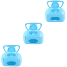3Pcs Blue Dog Pooper Scooper Pet Poop Pickup Tool Lightweight Durable