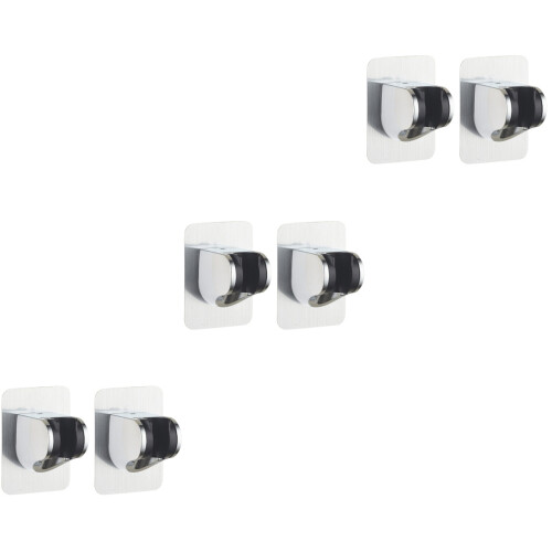 6Pcs Multi Color Suction Shower Holder Adjustable Shower Head Bracket