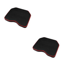 2Pcs Black Ergonomic Fishing Saddle Cushion Soft Memory Foam Seat Pad