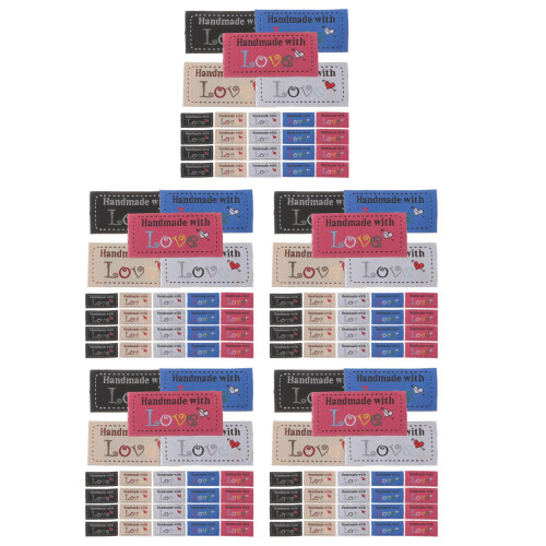 500Pcs Assorted Color Handmade Sewing Labels for Crochet Accessories