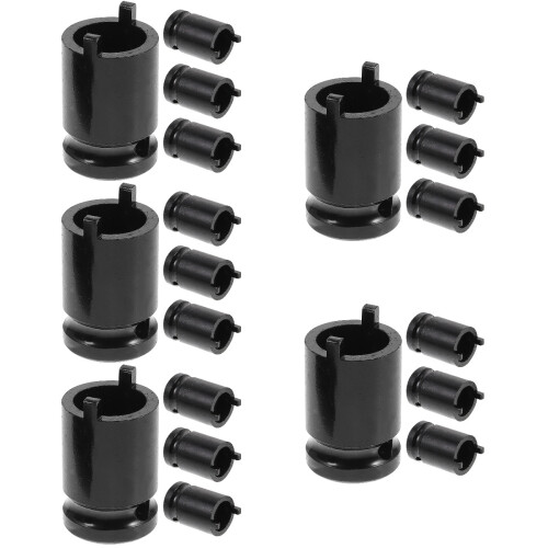 20Pcs Manual Carbon Steel Angle Socket Wrenches Black Repair Tool Kit