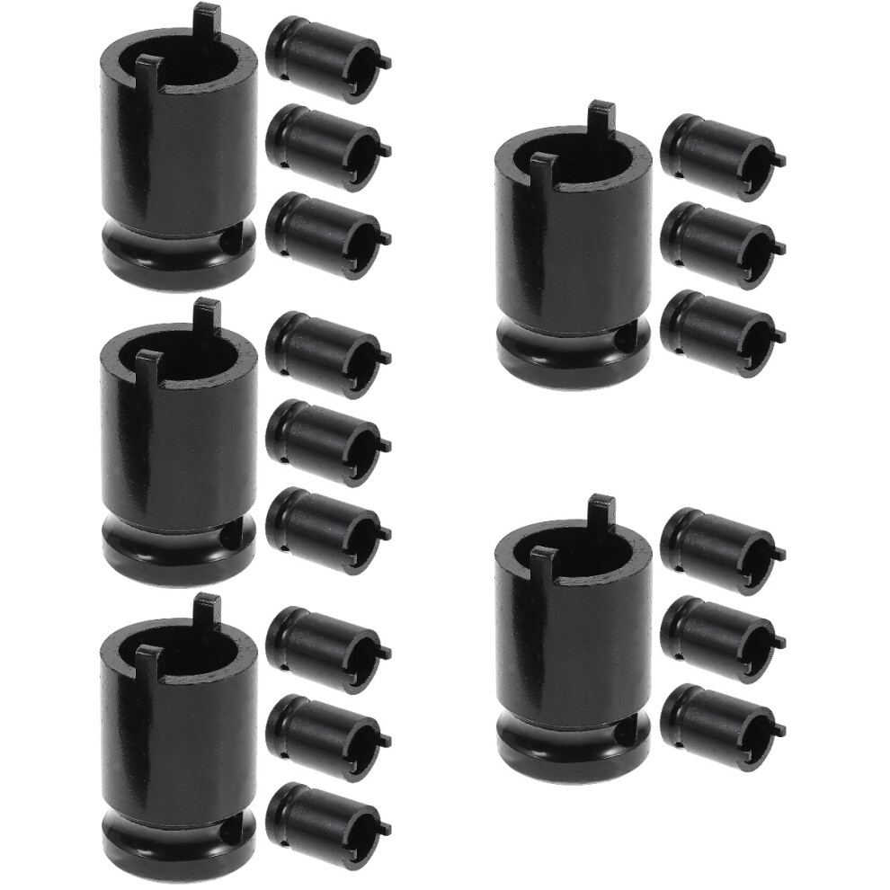 20Pcs Manual Carbon Steel Angle Socket Wrenches Black Repair Tool Kit 3711121937027