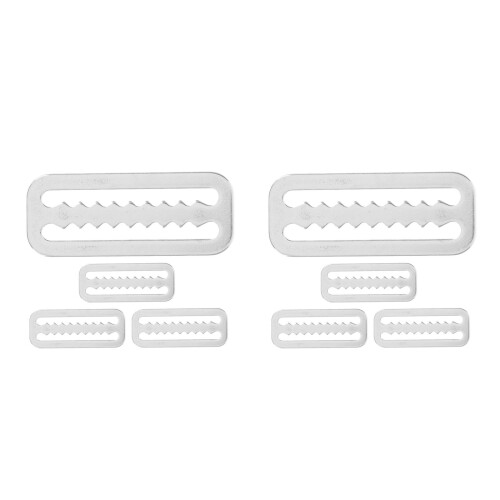 8Pièces Retenues Poids Ceintures Argent Faciles Usage