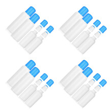 16Pièces Bouteilles À Tampon Éponge 100 Ml Plastique Multiusage