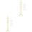 2Sets Practical Mini Doll Clothes Hangers Beige for Mini House Display 1