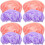 8Pièces Bonnets Satin Variés Pour Spa 7