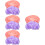 8Pièces Bonnets Satin Variés Pour Spa 8