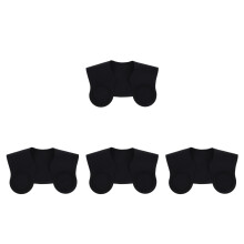 4Pcs Silicone Hair Cutting Collars Black Comfortable Salon Hair Guides