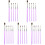 25Pcs Purple Household Cake Brushes Multi-Shape Tips for Cake Design 1