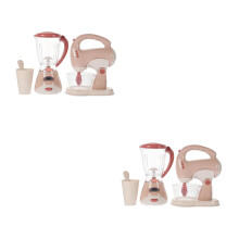 2Ensembles Jouets Cuisine Simulée Plastique Mini Mixeur Et Extracteur