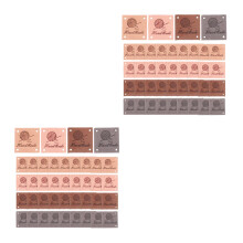 80St Leren Labels Voor Handwerk, Embossing, Assorti Kleuren, Decoratie