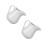 2Pcs Ceramic Milk Pitcher White Handheld Frothing Pitcher for Coffee 1