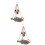 2Sets Hanging Bird Hammock Sturdy Parakeet Climbing Perch 1