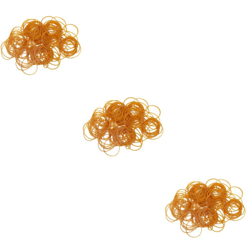 1500Pcs Orange Natural Rubber Bands for Office Packing Elastic