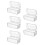 5Pcs Transparent Watch Organizer Box with Protective Inner Holder 1