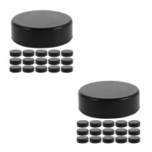 32Pièces Palets Hockey Polyvalents PU Noir Pour Enfants Adultes