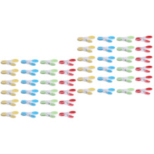 4Sets Hanging Clip Clamps Plastic Clothes Pegs Assorted Color Antiskid
