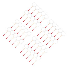 40Ensembles Support D'éventail Robuste Fer Bois Design Courte