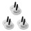 6Pairs Silver Mini Brass Finger Cymbals for Dance Performances 1