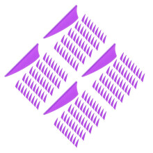 240Pièces Ailettes Violet En Pour Flèches De Tir