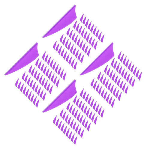 240Pièces Ailettes Violet En Pour Flèches De Tir