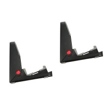 2Pcs Folding Black Guitar Stand Durable Plastic Bass Support Rack