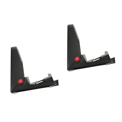 2Pcs Folding Black Guitar Stand Durable Plastic Bass Support Rack