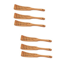6Pcs Wooden Filter Spades Light Brown Compact for Home and Restaurant