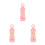 3Pièces Thermomètres Bébé Rose Compact Pour Bain - 1