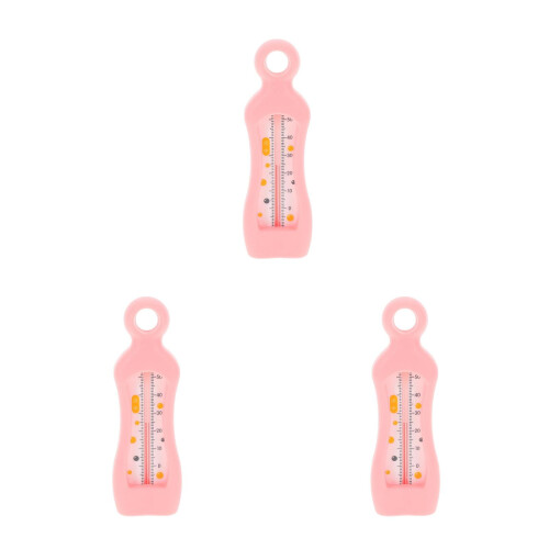 3Pièces Thermomètres Bébé Rose Compact Pour Bain -