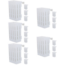 20Pcs White Plastic Aquatic Plant Holders with Water Flow Holes