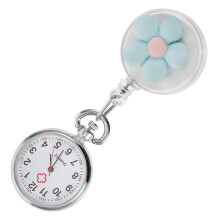 Portable Blue Quartz Hanging Clip on Nurse Watch Lightweight