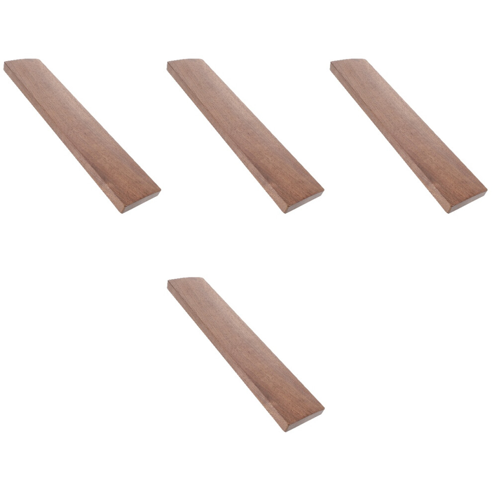 4Pcs Portable Wooden Keyboard Wrist Rest Anti-Slip Hand Support Pad 3704256876996