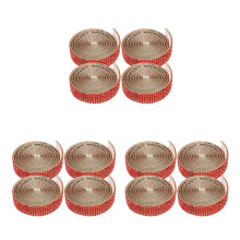 Red Rhinestone Iron-on Applique for Bridal Belt and Sashes