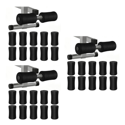 36Pcs Protective Sponge Roller Covers for Gym Leg Curl Machine Pads