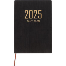Agenda 2025 Noir Avec Page Lisse Et Facile