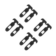 8Pièces Loquets T- Caoutchouc Flexible Noir Pour Coffre Outil