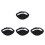 4Pcs Mic Waist Belt Black Durable Microphone Pouch for Instructor Use 1